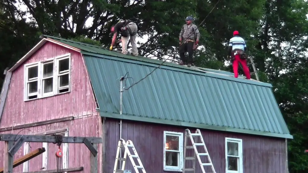 How to install a Metal Roof over a Gambrel Roof? (WITH PICTURES)