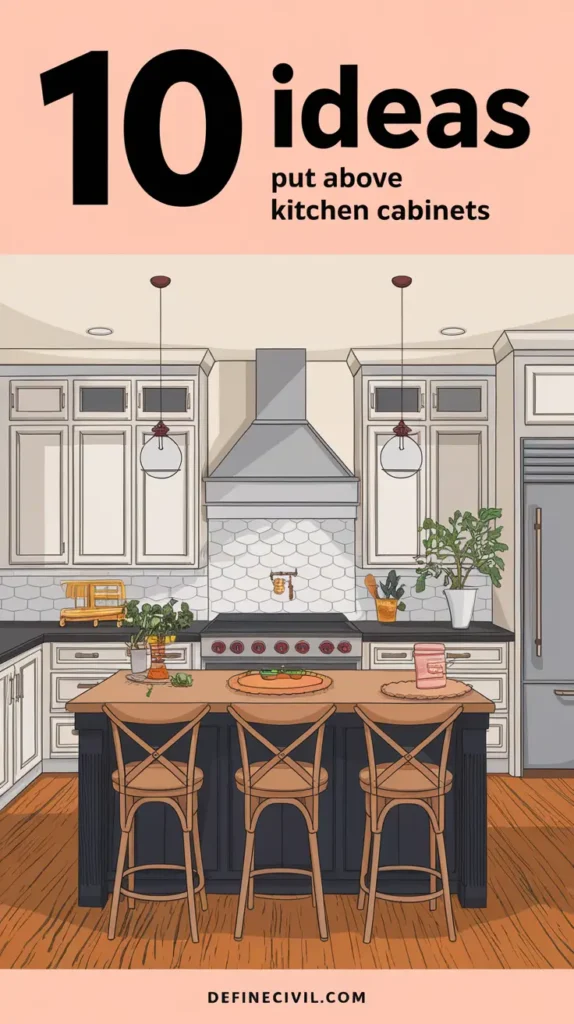 15 Clever Ways to Decorate Above Kitchen Cabinets
