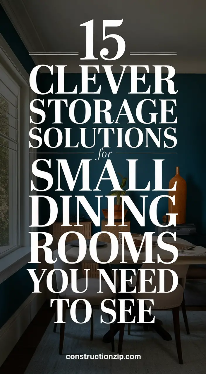 15 Simple & Chic Storage Ideas for Your Small Dining Room
