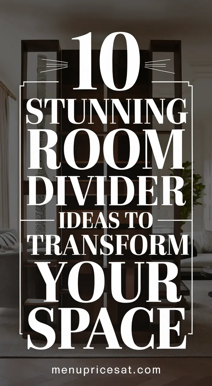 10 Gorgeous Room Divider Ideas for Your Home