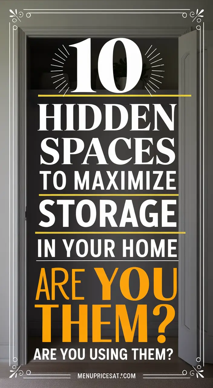10 Underused Areas You Can Use for Storage in Your Home