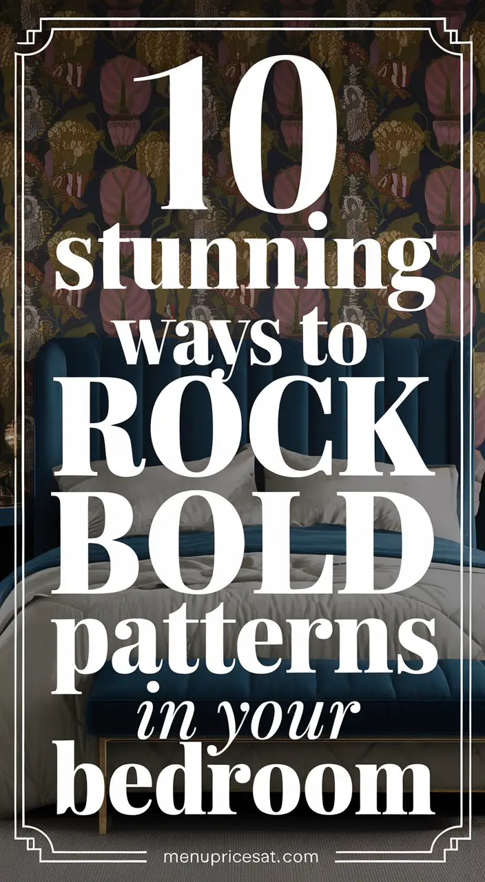10 Ways to Style Your Bedroom with Bold Patterns