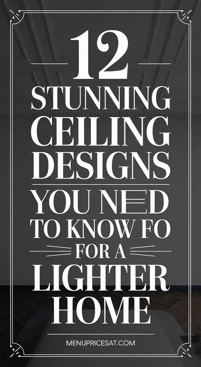 12 Beautiful Ceiling Design Ideas to Make Your Home Shine