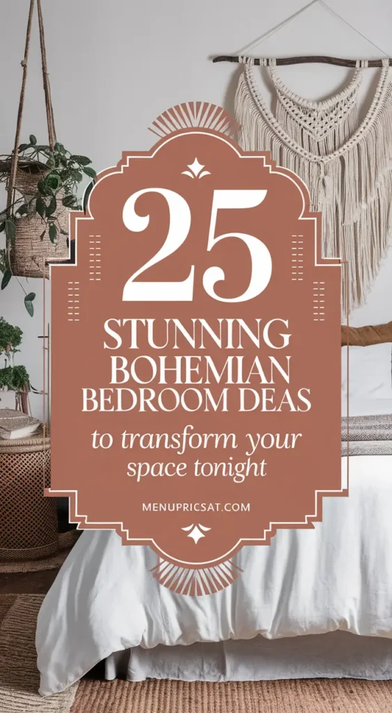25 Creative Ideas for a Bohemian Bedroom