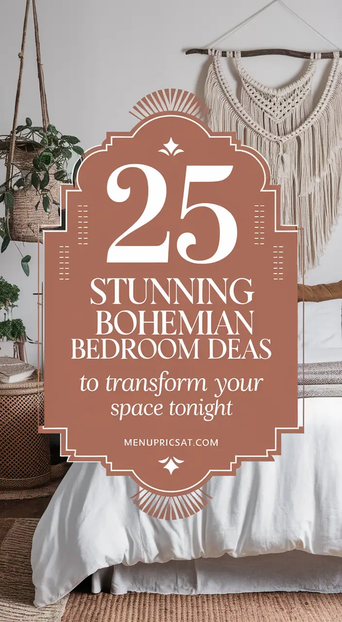 25 Creative Ideas for a Bohemian Bedroom